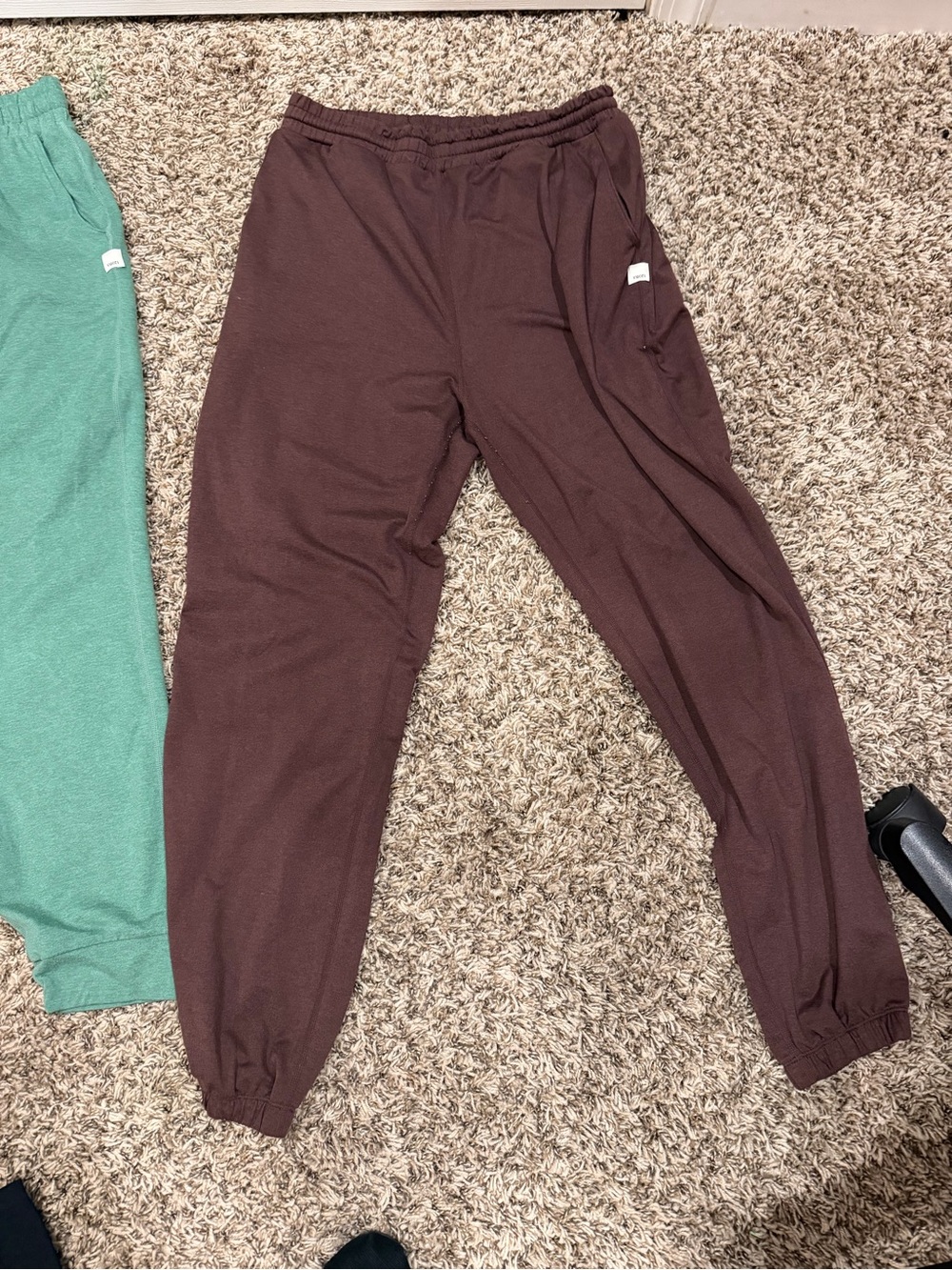 Vuori Brown Elastic Waist Track Joggers